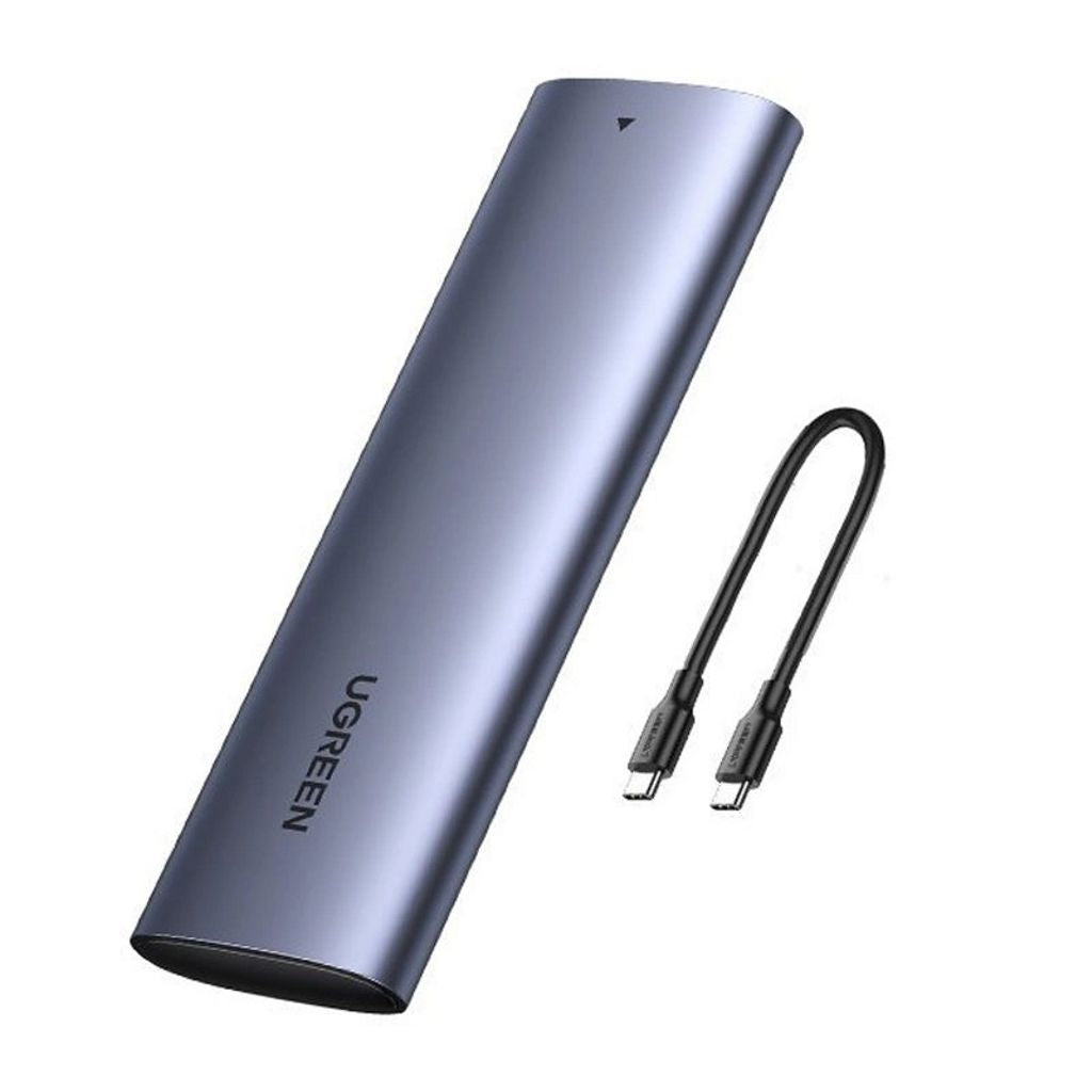UGREEN M.2 M-Key 10G Case + USB-C Cable, 0.5 m - Gray
