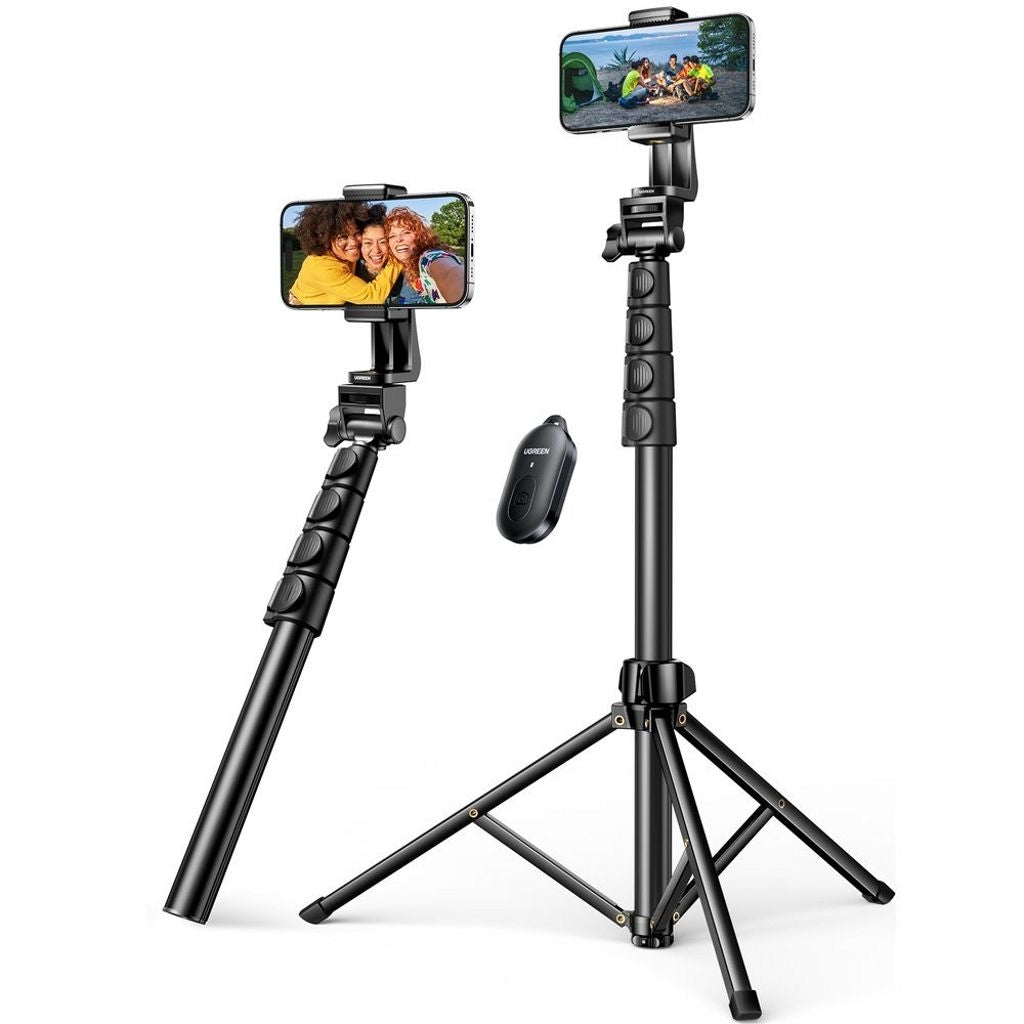UGREEN Selfie stick with stand and Bluetooth remote control, 1.8m