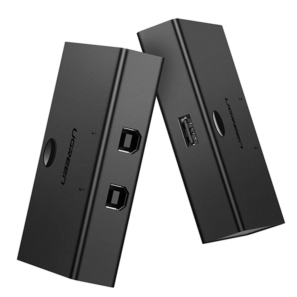 UGREEN USB 2.0 Switch USB-A to 2x USB-B - Black