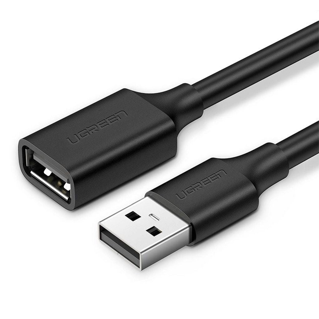 UGREEN USB-A 2.0 male to female cable, 2m - black