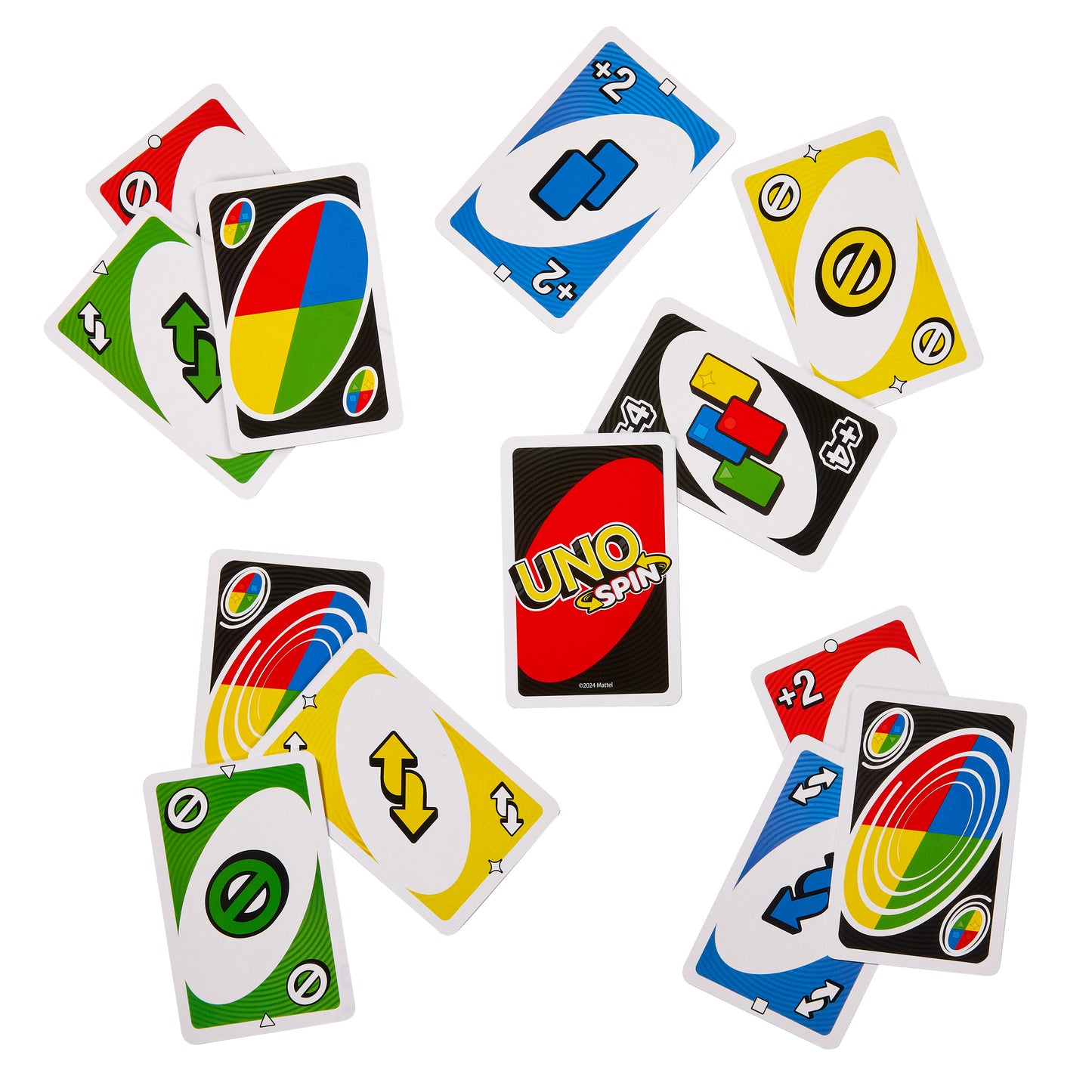 UNO Spin Card Game with Spinning Board, 2-10 Players