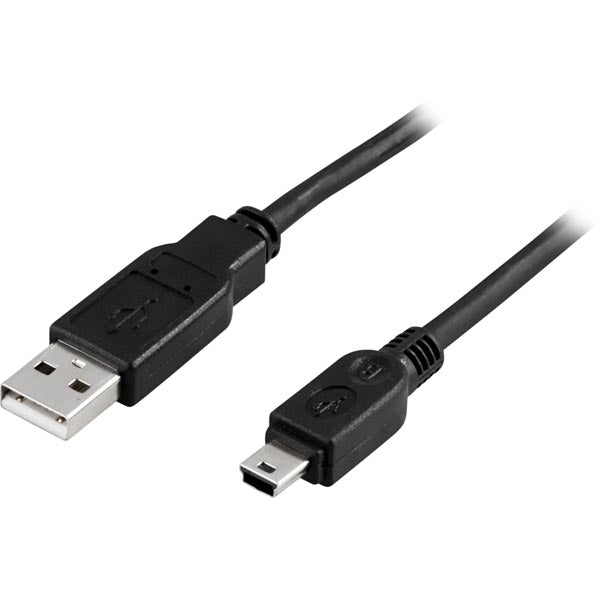 USB 2.0 cable Type A Male - Type Mini B Male 3m, black