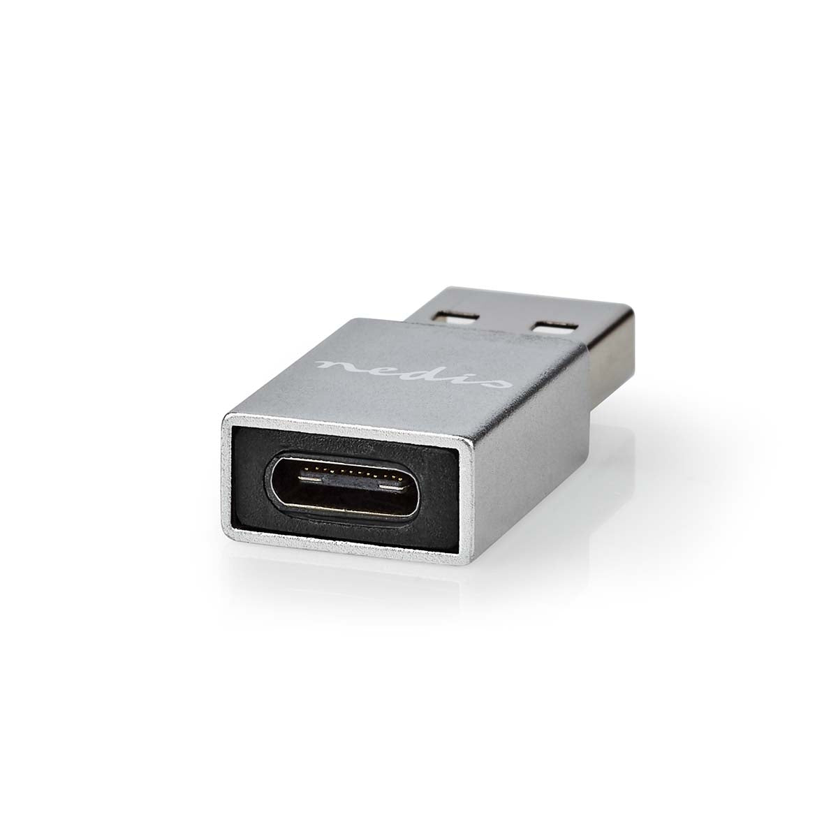 USB-A Adapter | USB 3.2 Gen 1 | USB-A Male | USB-C™ Female | 5 Gbps | Round | Nickel Plated | Black | Box