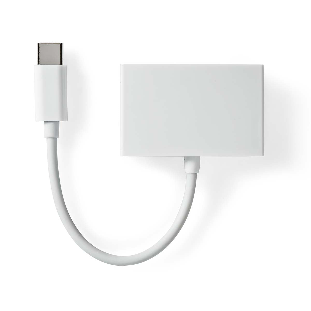 USB-C™ Adapter | USB 2.0 | USB-C™ Male | 3.5 mm Female | 0.10 m | Round | Nickel Plated | ABS/PVC | White | Envelope