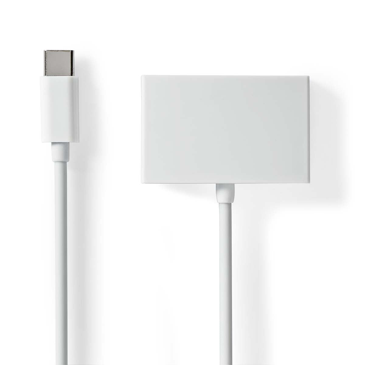 USB-C™ Adapter | USB 2.0 | USB-C™ Male | 3.5 mm Female | 0.10 m | Round | Nickel Plated | ABS/PVC | White | Envelope