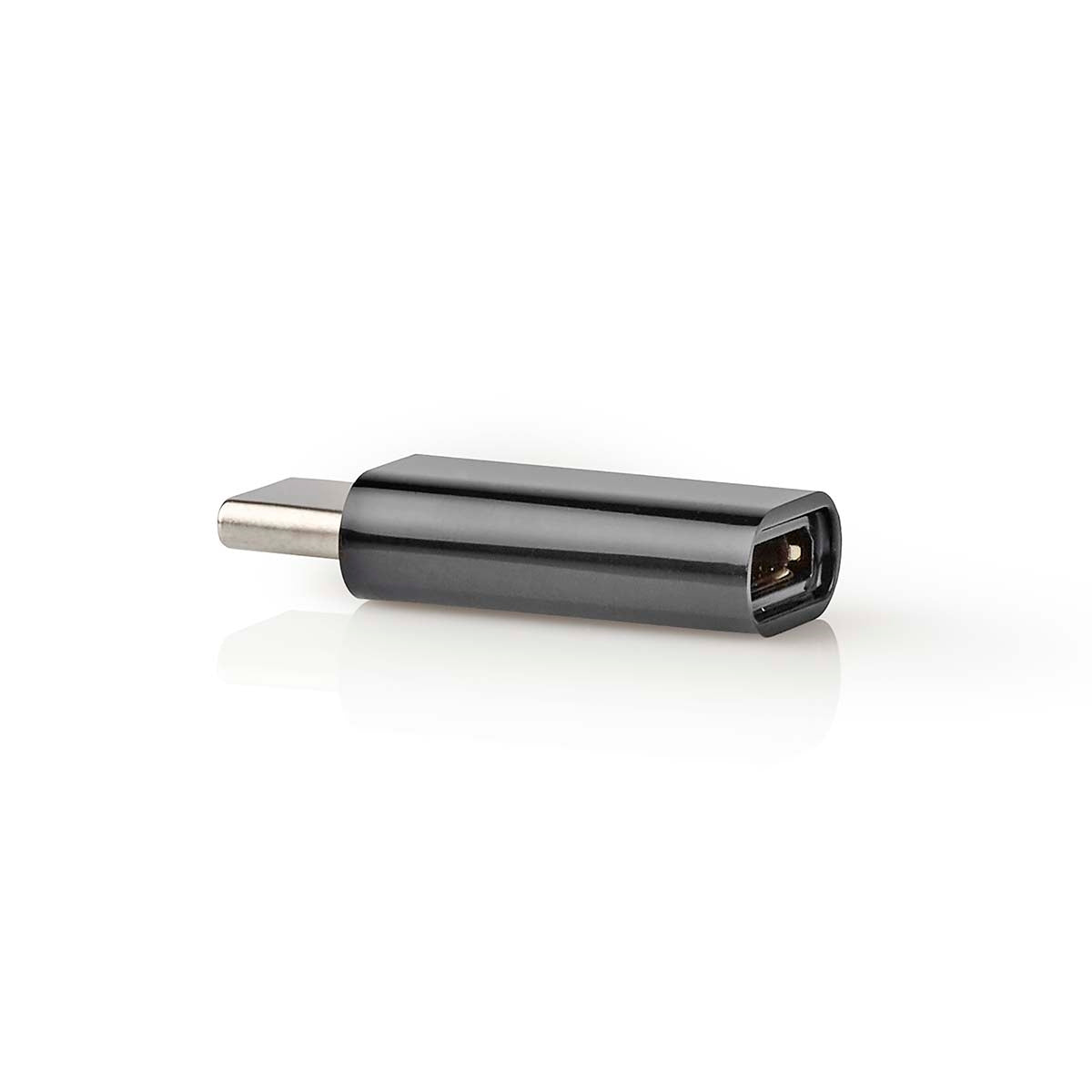 USB-C™ Adapter | USB 2.0 | USB-C™ Male | USB Micro-B Female | 480 Mbps | Round | Gold Plated | Anthracite | Box