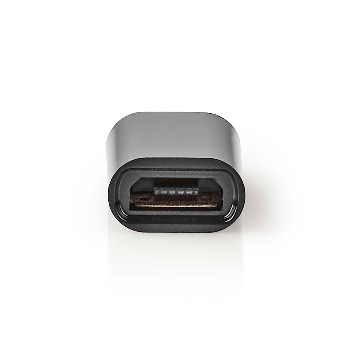 USB-C™ Adapter | USB 2.0 | USB-C™ Male | USB Micro-B Female | 480 Mbps | Round | Gold Plated | Anthracite | Box