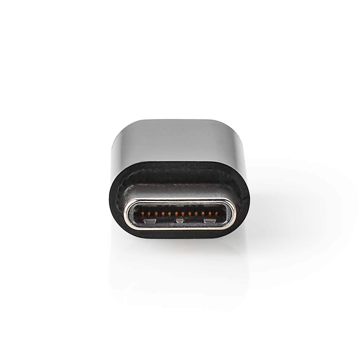 USB-C™ Adapter | USB 2.0 | USB-C™ Male | USB Micro-B Female | 480 Mbps | Round | Nickel Plated | Black | Envelope