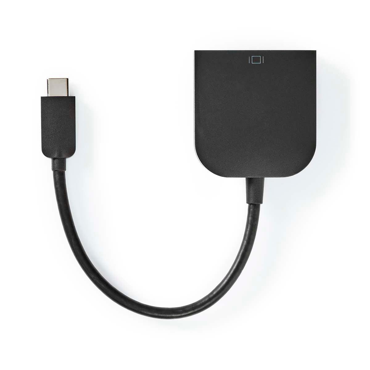 USB-C™ Adapter | USB 3.2 Gen 1 | USB-C™ Male | DVI-D 24+1-Pin Female | 1080p | 0.20 m | Round | Nickel Plated | PVC | Black | Box