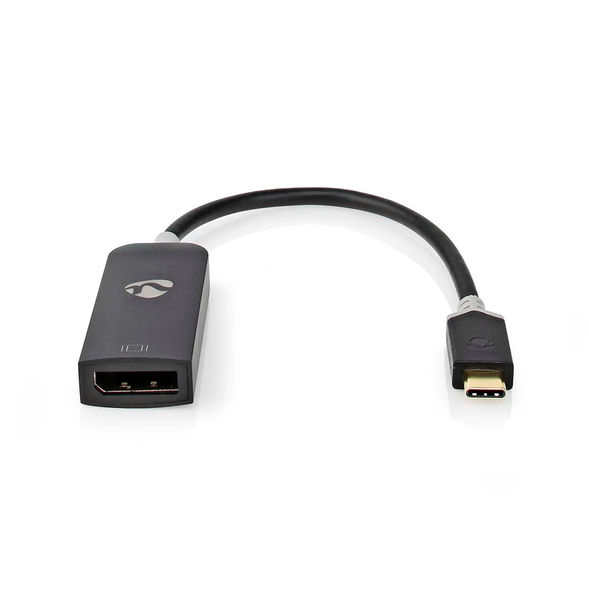USB-C™ Adapter | USB 3.2 Gen 1 | USB-C™ Male | DisplayPort Female | 8K@30Hz | 0.20 m | Round | Gold Plated | PVC | Anthracite | Cardboard box with window
