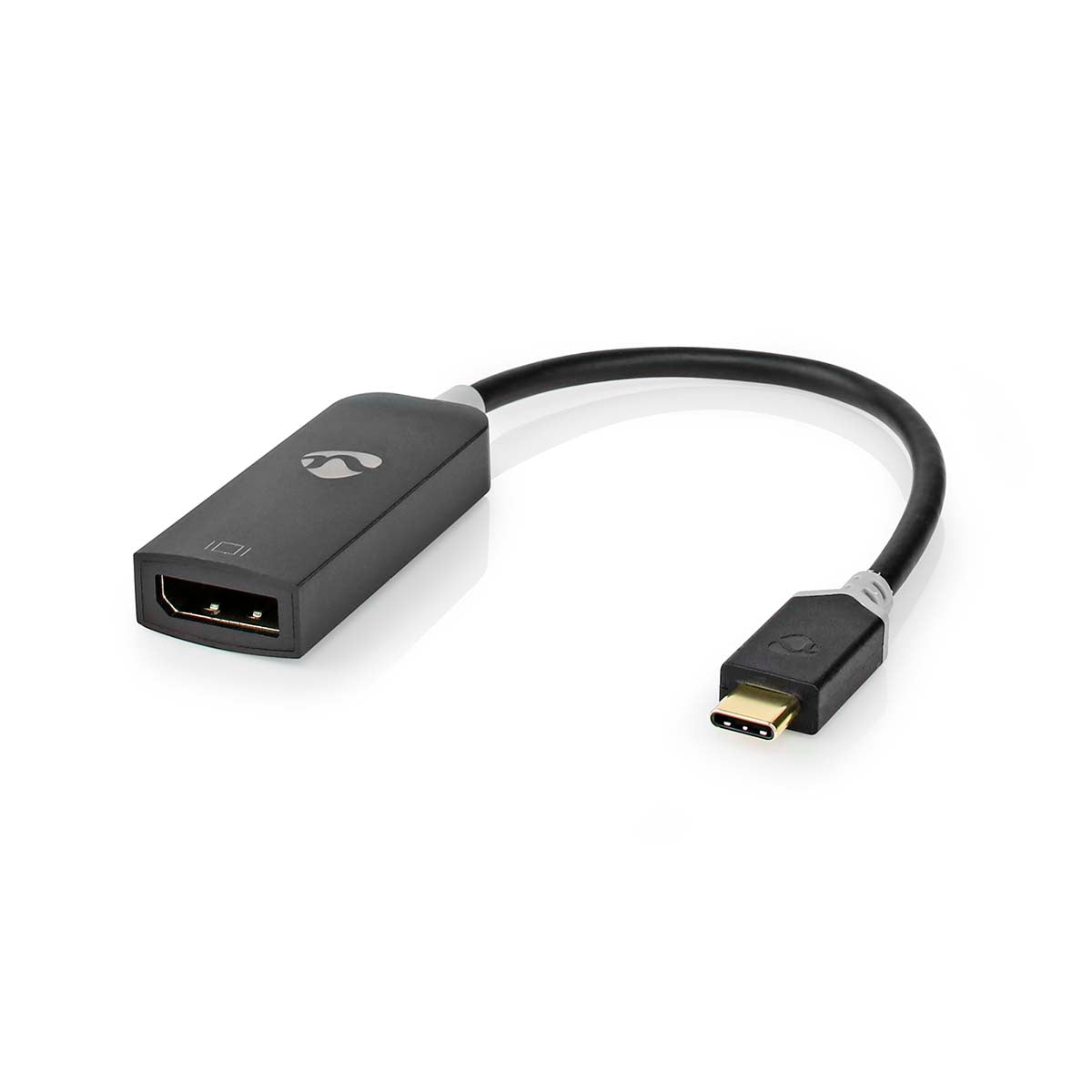 USB-C™ Adapter | USB 3.2 Gen 1 | USB-C™ Male | DisplayPort Female | 8K@30Hz | 0.20 m | Round | Gold Plated | PVC | Anthracite | Cardboard box with window