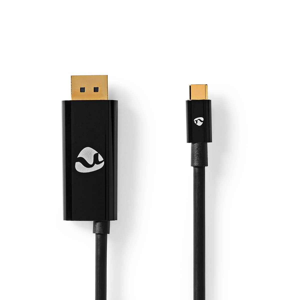 USB-C™ Adapter | USB 3.2 Gen 1 | USB-C™ Male | DisplayPort Male / USB-C™ Female | 8K@30Hz | 2.00 m | Round | Nickel Plated | PVC | Black | Envelope