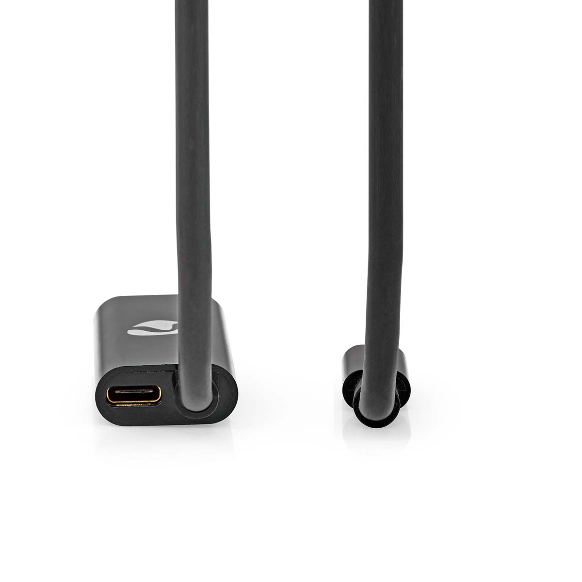 USB-C™ Adapter | USB 3.2 Gen 1 | USB-C™ Male | DisplayPort Male / USB-C™ Female | 8K@30Hz | 2.00 m | Round | Nickel Plated | PVC | Black | Envelope