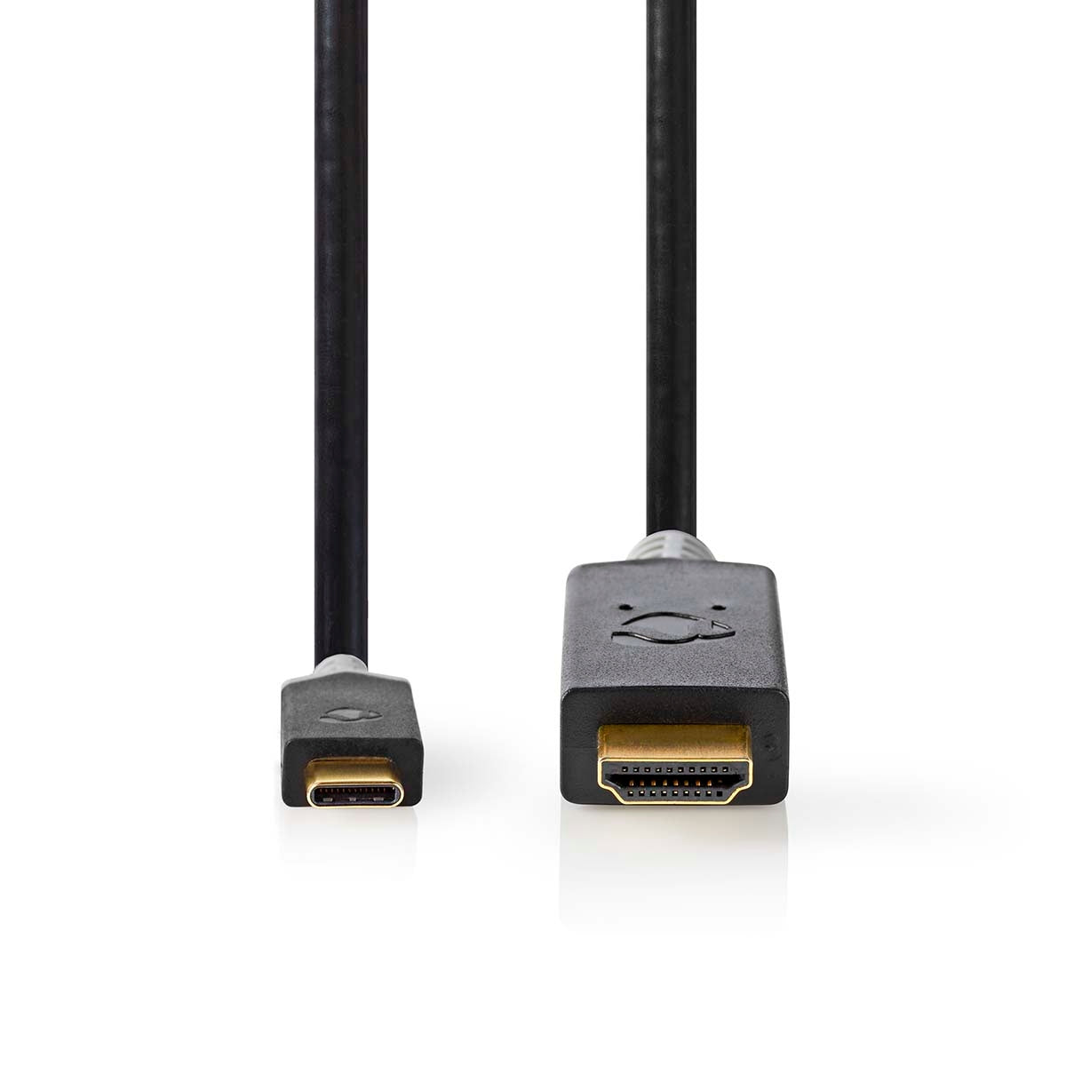 USB-C™ Adapter | USB 3.2 Gen 1 | USB-C™ Male | HDMI™ Connector | 4K@60Hz | 1.00 m | Round | Gold Plated | PVC | Anthracite | Box