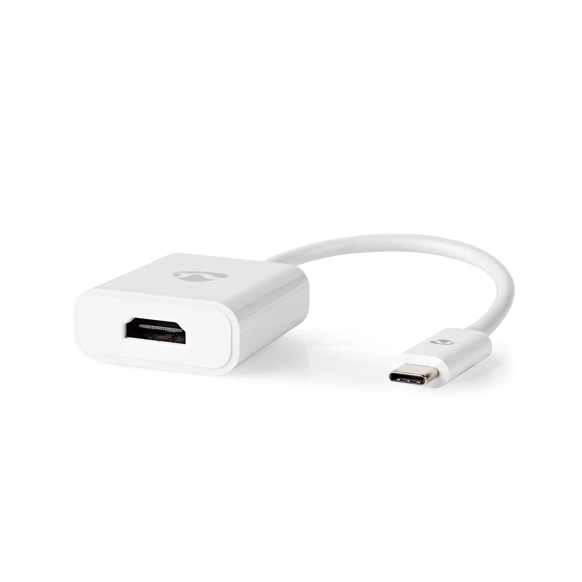 USB-C™ Adapter | USB 3.2 Gen 1 | USB-C™ Male | HDMI™ Female | 4K@30Hz | 0.20 m | Round | Nickel Plated | PVC | White | Plastic bag