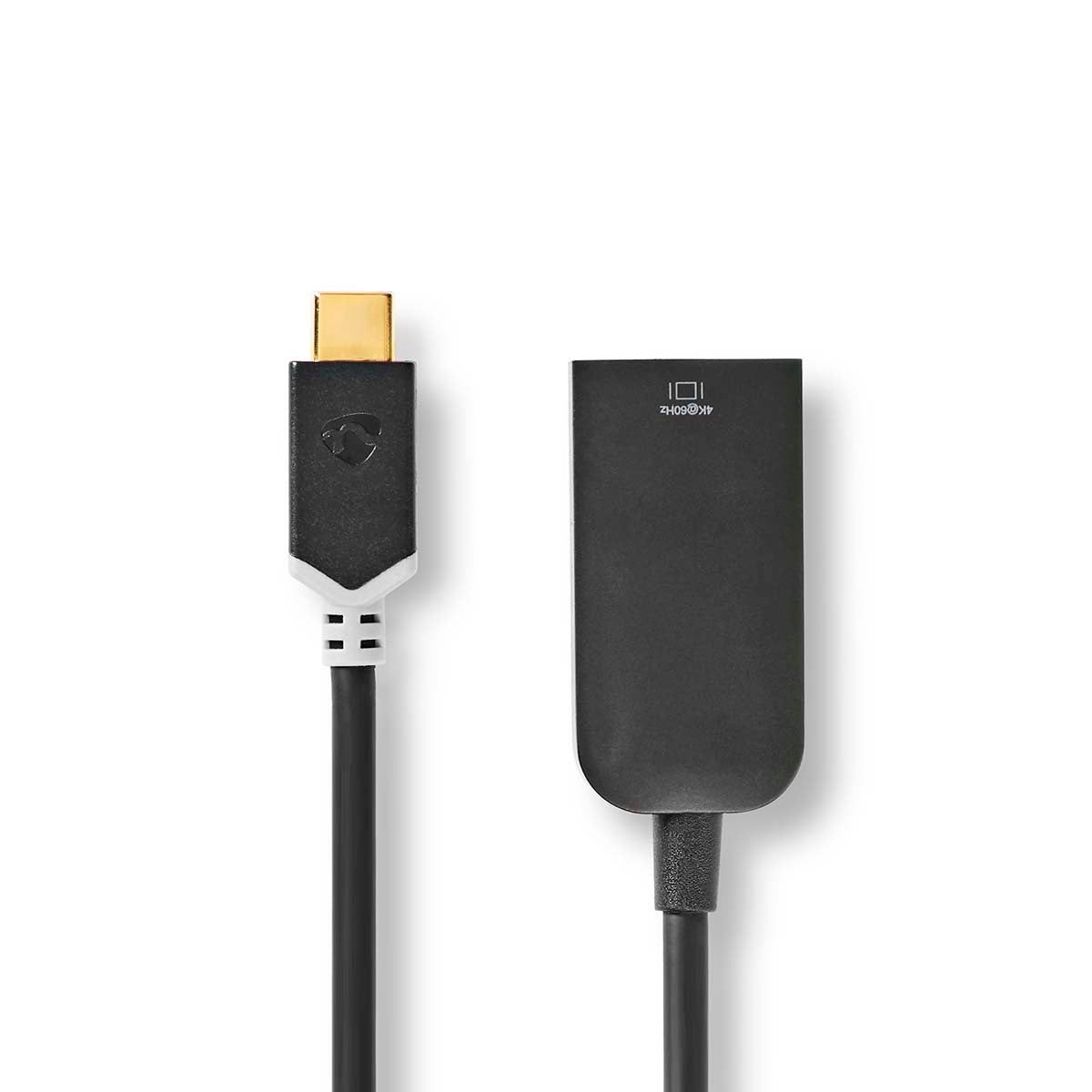 USB-C™ Adapter | USB 3.2 Gen 1 | USB-C™ Male | HDMI™ Female | 4K@60Hz | 0.20 m | Round | Gold Plated | PVC | Anthracite | Window Box with Euro Lock