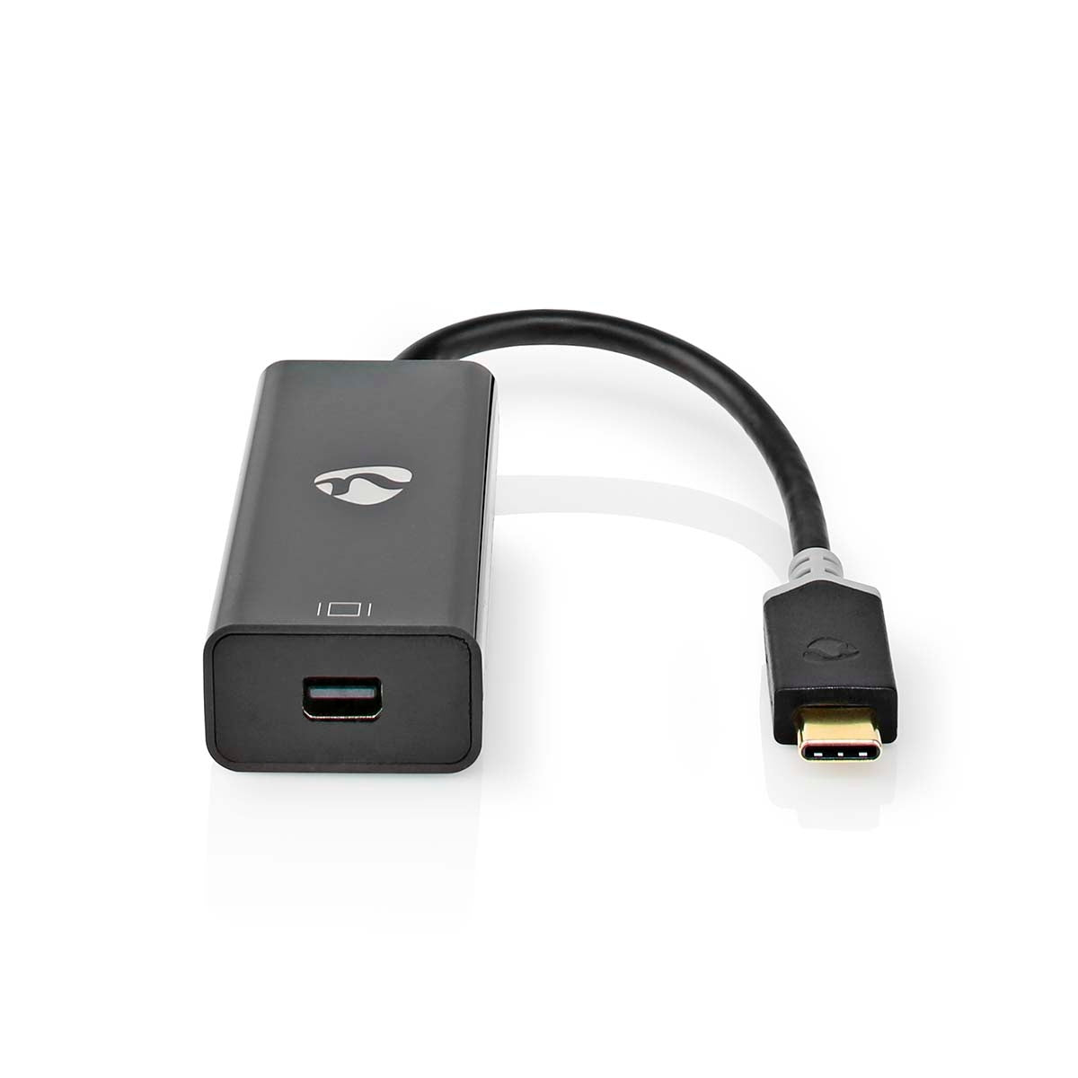 USB-C™ Adapter | USB 3.2 Gen 1 | USB-C™ Male | Mini DisplayPort Female | 0.20 m | Round | Gold Plated | PVC | Anthracite | Cardboard box with window