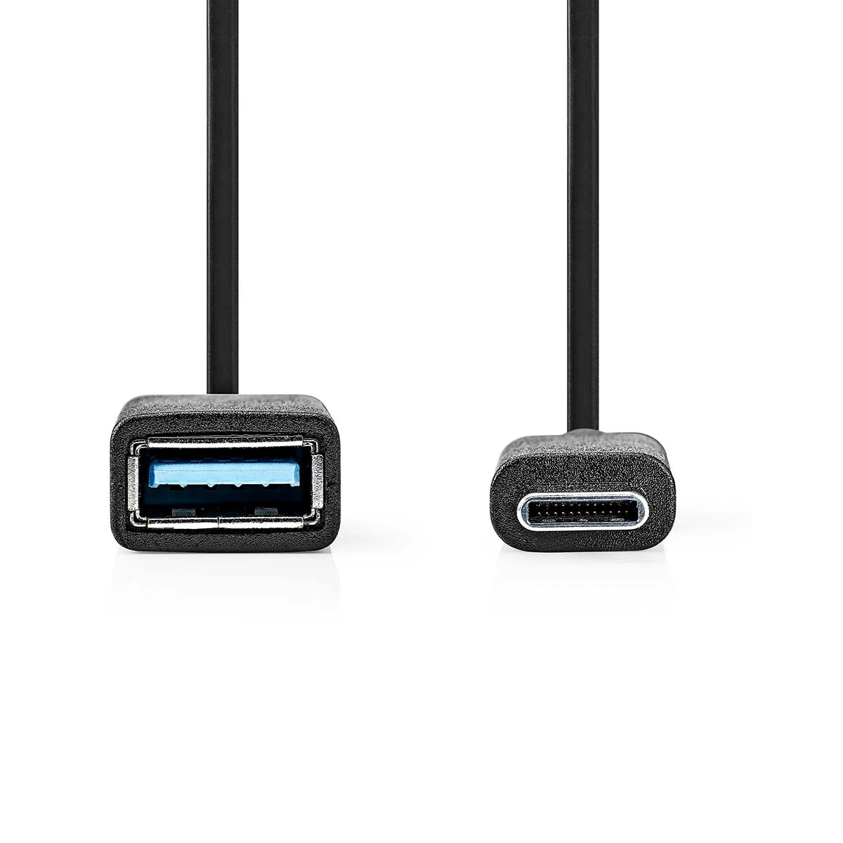 USB-C™ Adapter | USB 3.2 Gen 1 | USB-C™ Male | USB-A Female | 5 Gbps | 0.15 m | Round | Nickel Plated | PVC | Black | Box