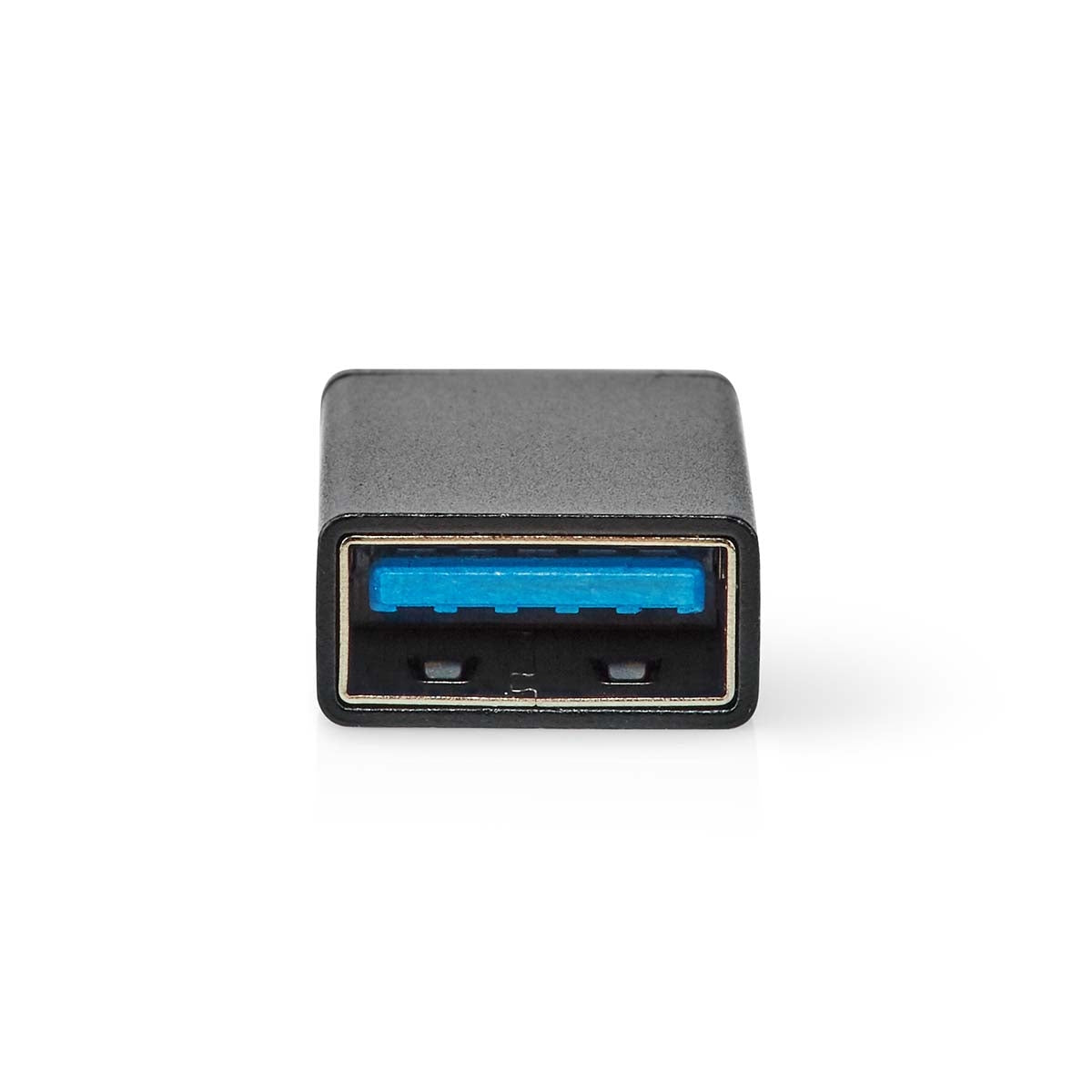 USB-C™ Adapter | USB 3.2 Gen 1 | USB-C™ Male | USB-A Female | 5 Gbps | OTG | Round | Nickel Plated | Black | Box