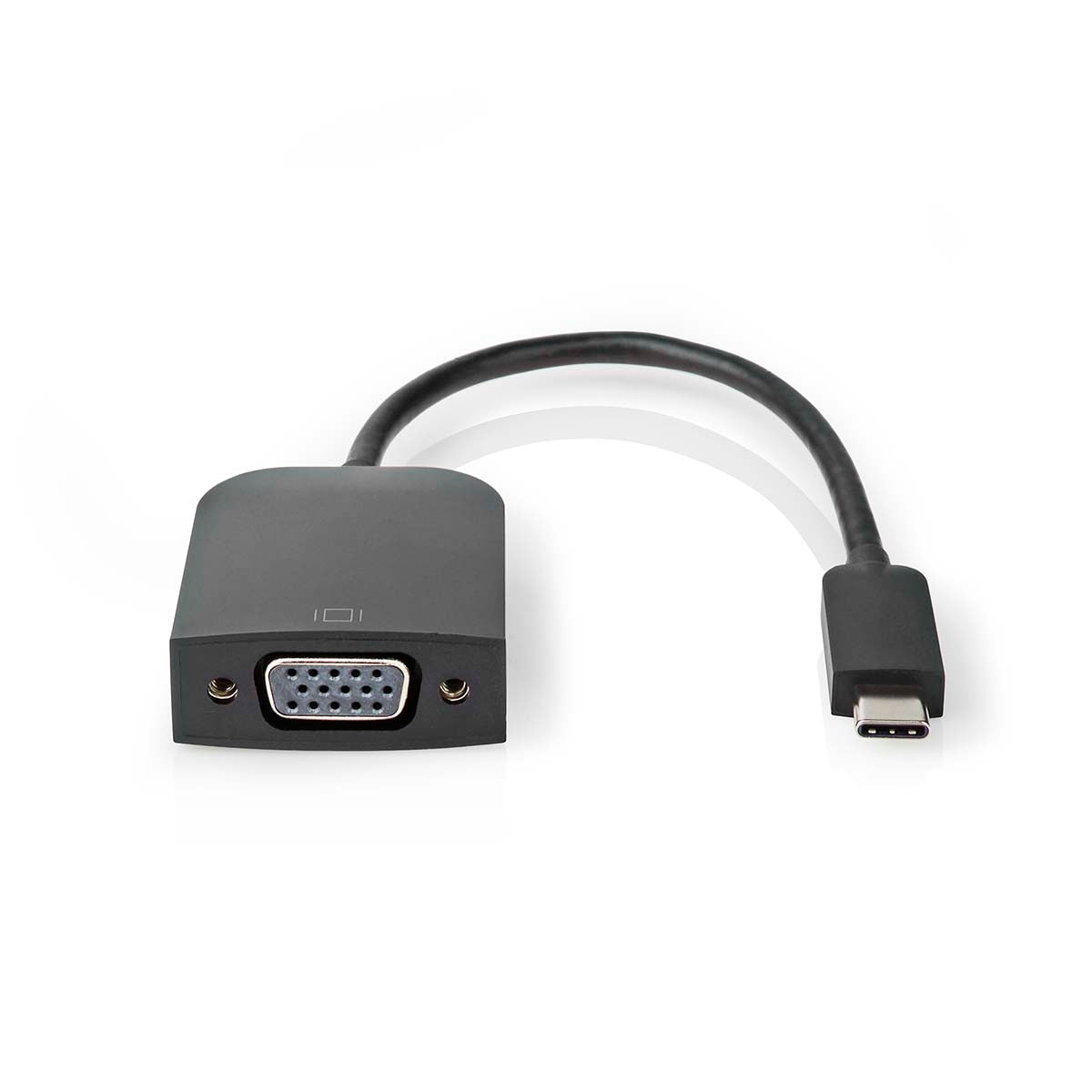 USB-C™ Adapter | USB 3.2 Gen 1 | USB-C™ Male | VGA Female | 1920x1200 | 5 Gbps | 0.20 m | Round | Nickel Plated | PVC | Black | Box