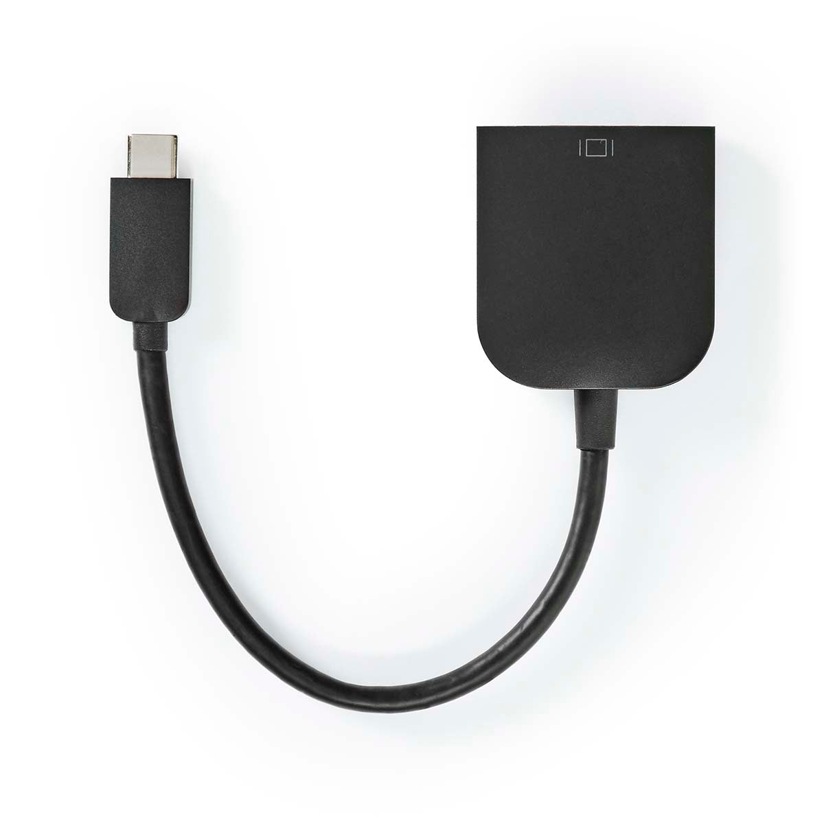 USB-C™ Adapter | USB 3.2 Gen 1 | USB-C™ Male | VGA Female | 1920x1200 | 5 Gbps | 0.20 m | Round | Nickel Plated | PVC | Black | Box