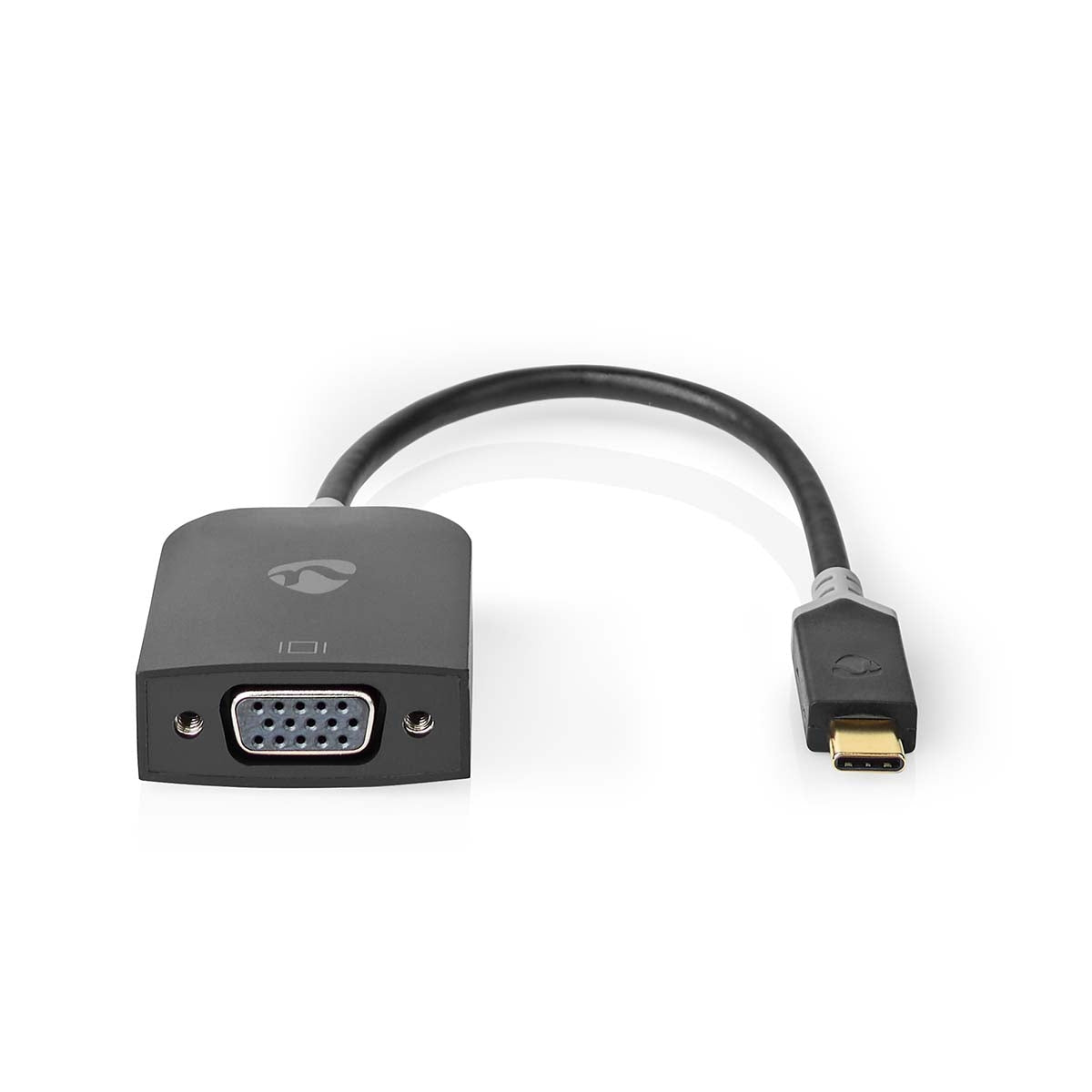 USB-C™ Adapter | USB 3.2 Gen 1 | USB-C™ Male | VGA female 15p | 1920x1200 | 0.20 m | Round | Gold Plated | PVC | Anthracite | Window Box with Euro Lock