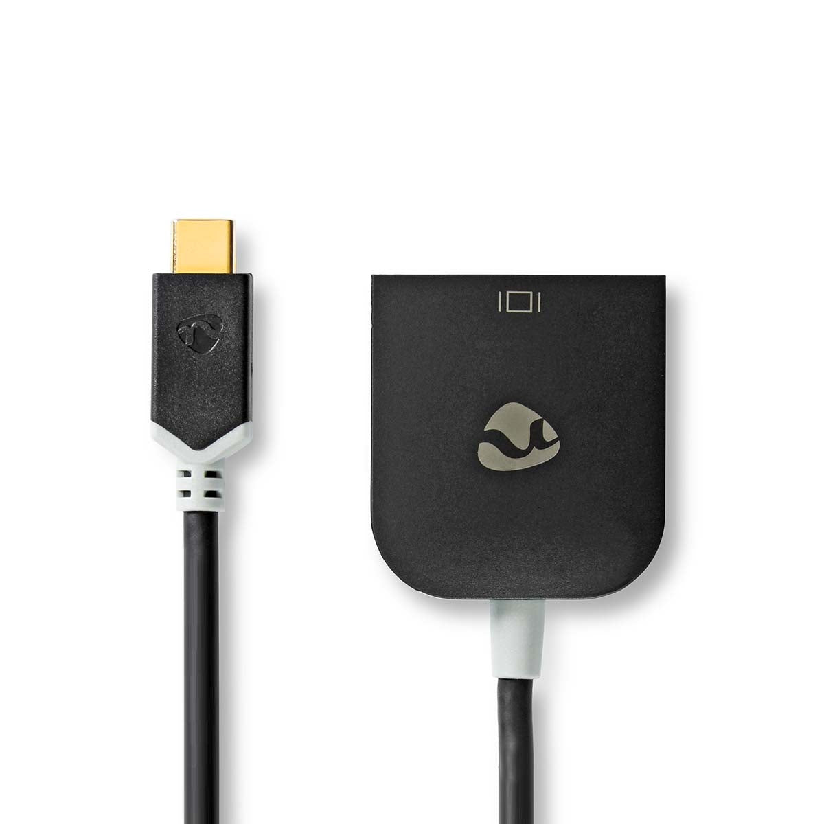 USB-C™ Adapter | USB 3.2 Gen 1 | USB-C™ Male | VGA female 15p | 1920x1200 | 0.20 m | Round | Gold Plated | PVC | Anthracite | Window Box with Euro Lock