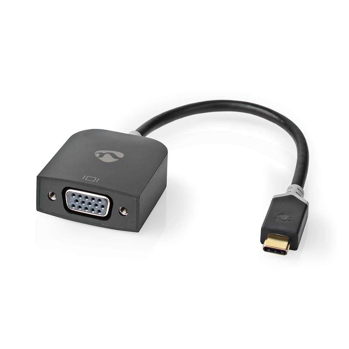 USB-C™ Adapter | USB 3.2 Gen 1 | USB-C™ Male | VGA female 15p | 1920x1200 | 0.20 m | Round | Gold Plated | PVC | Anthracite | Window Box with Euro Lock
