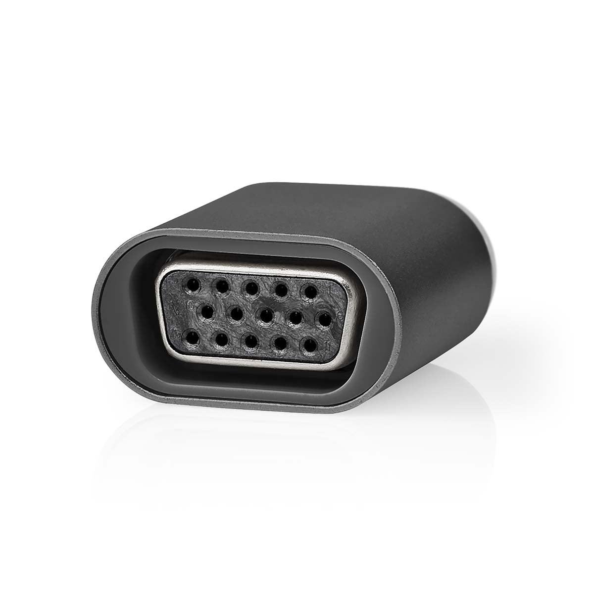 USB-C™ Adapter | USB 3.2 Gen 1 | USB-C™ Male | VGA female 15p | Full HD 1080p | Round | Nickel Plated | Grey/Black | Envelope