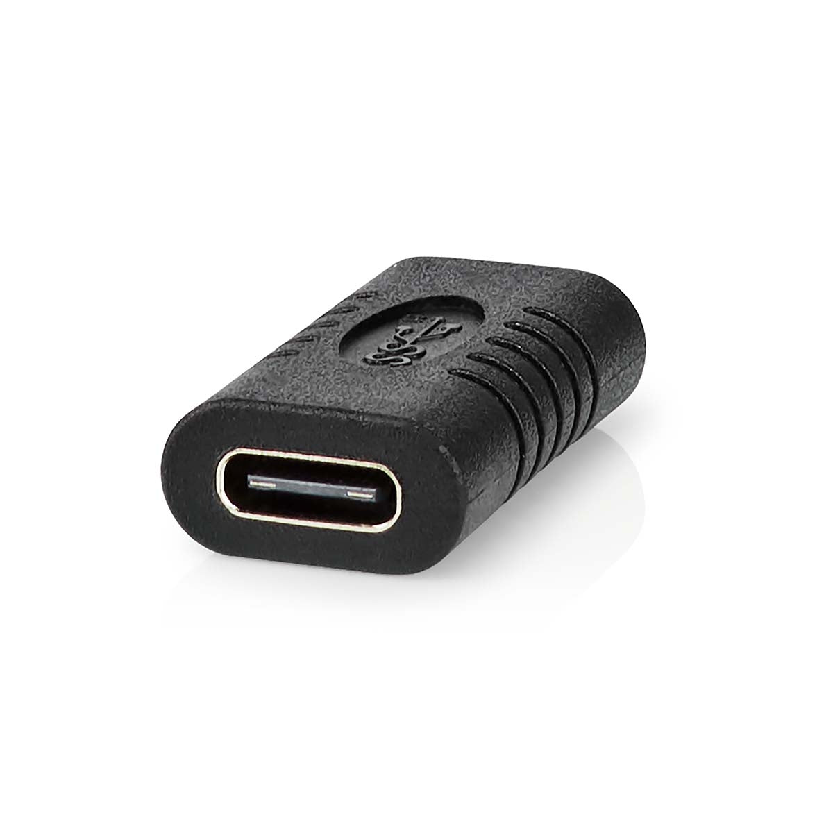 USB-C™ Adapter | USB 3.2 Gen 2 | USB-C™ Female | USB-C™ Female | 4K@60Hz | 10 Gbps | Round | Nickel Plated | Black | Box