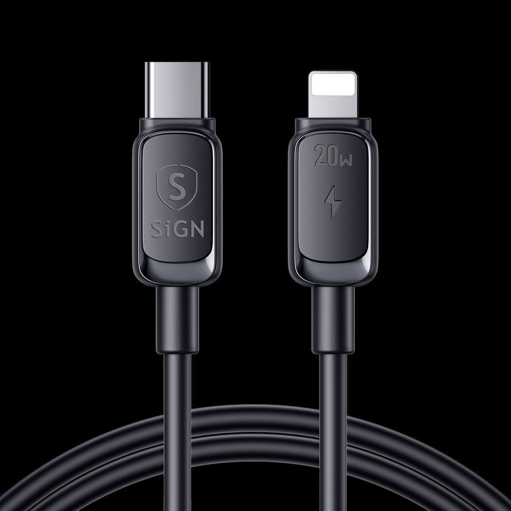 USB-C to Lightning Cable 20W, 2m - Black