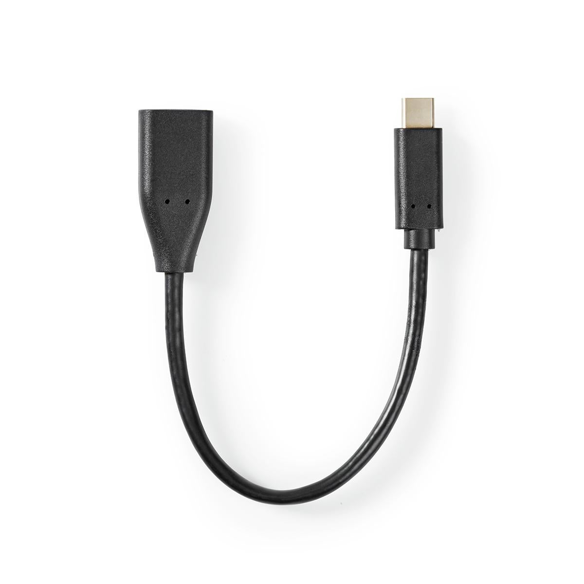 USB-C to USB-A Adapter, 5 Gbps, OTG, 0.20 m, Black