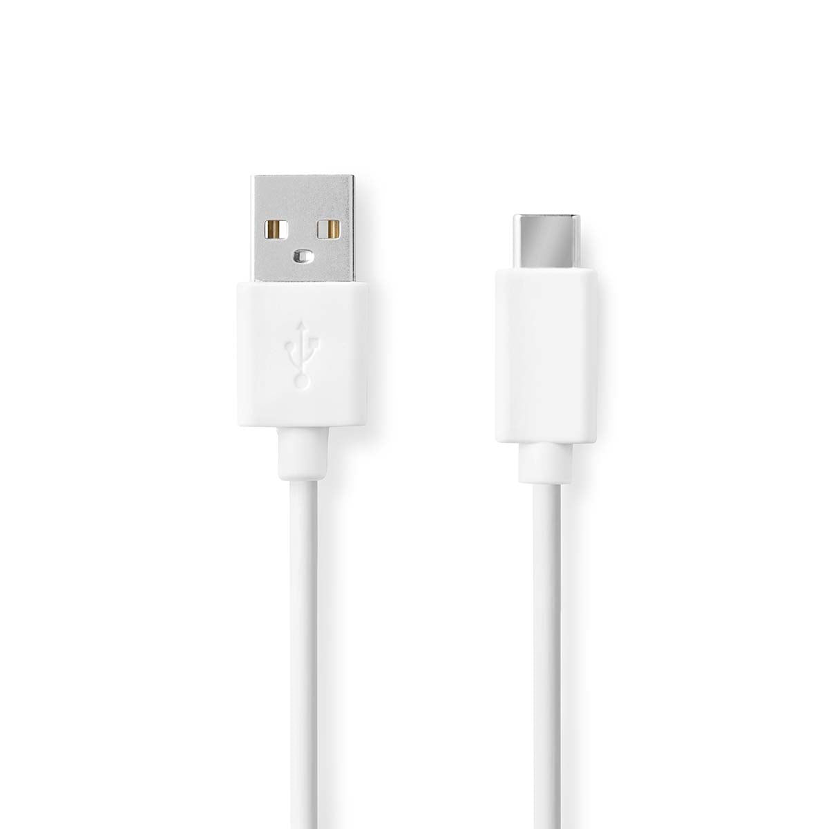 USB-C to USB-A Cable, 0.5m, 15W, 480 Mbps, White