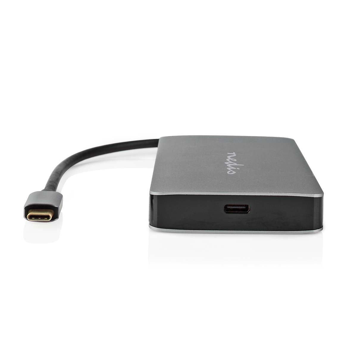 USB Multi-Port Adapter | USB 3.2 Gen 1 | USB-C™ Male | Micro SD / RJ45 Female / SD / USB-C™ Female / 2x HDMI™ / 2x USB-A Female | 5 Gbps | 0.20 m | Round | Gold Plated | PVC | Anthracite | Box