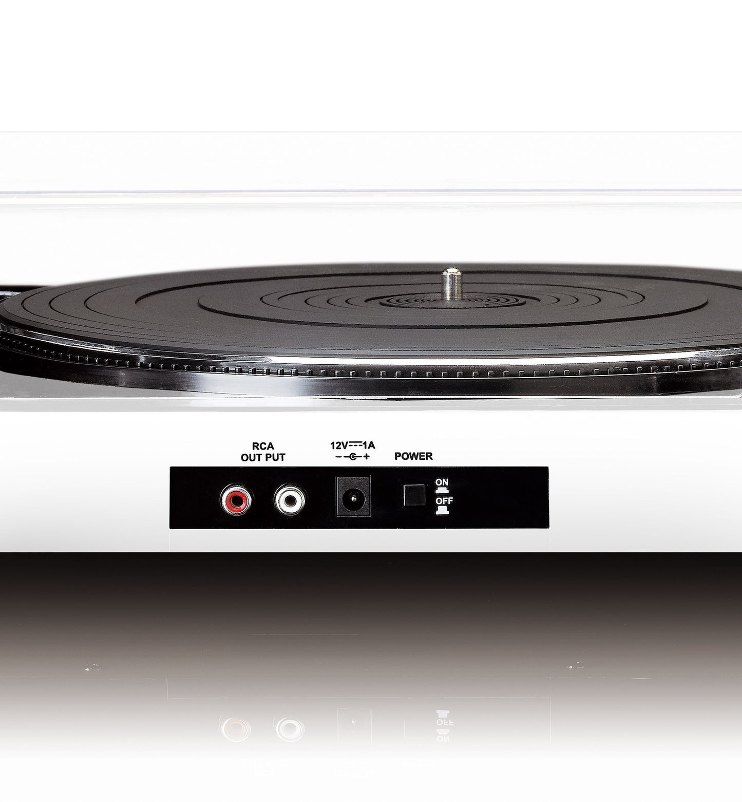 USB Record Player, Semi-Automatic, White, 33/45 RPM
