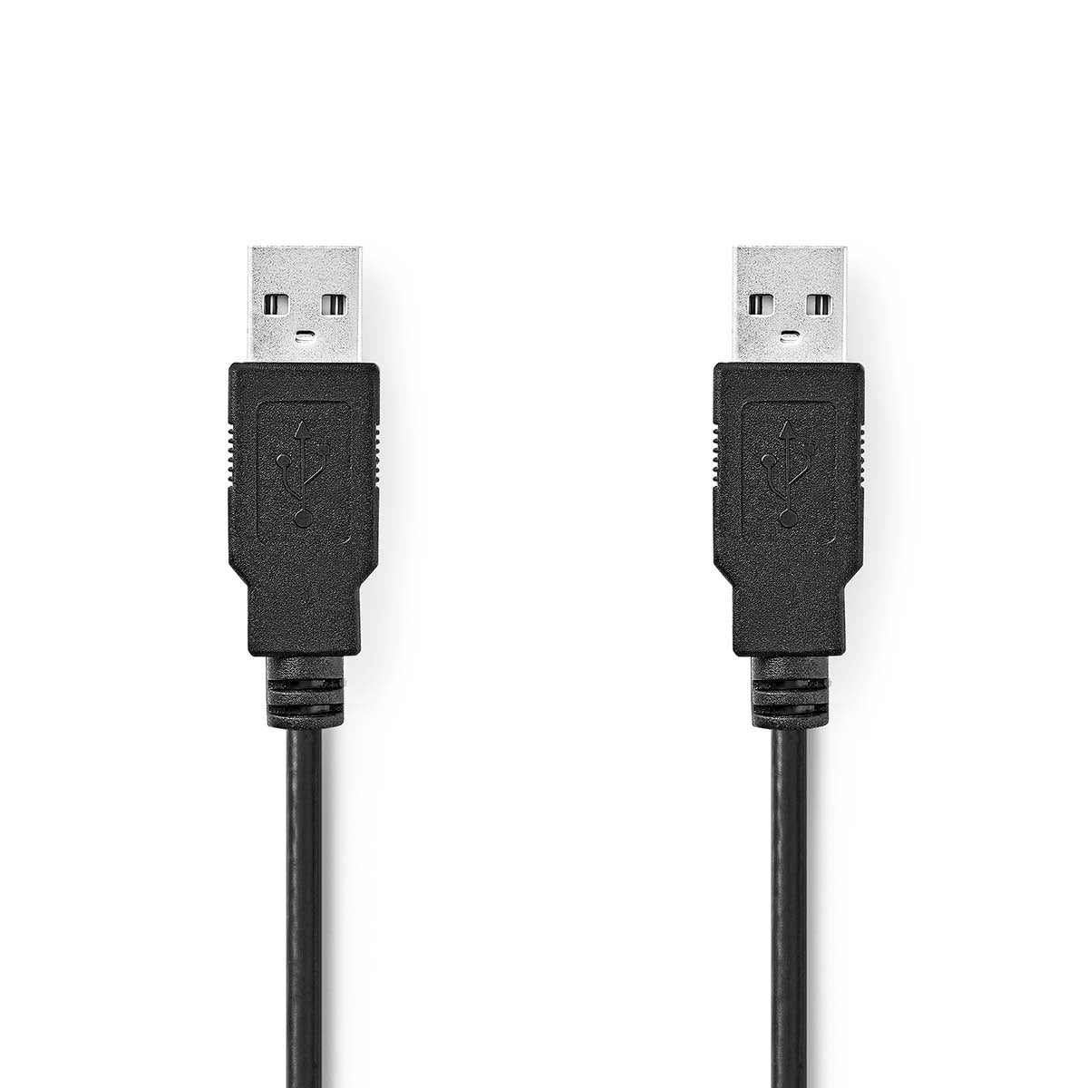 USB cable | USB 2.0 | USB-A Male | USB-A Male | 480 Mbps | Nickel Plated | 2.00 m | Round | PVC | Black | Box