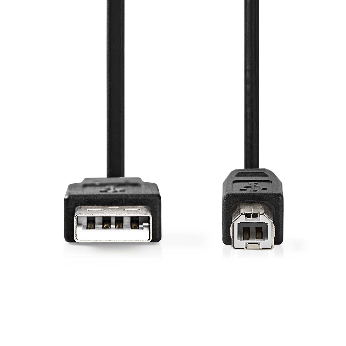 USB cable | USB 2.0 | USB-A Male | USB-B Male | 480 Mbps | Nickel Plated | 3.00 m | Round | PVC | Black | Box