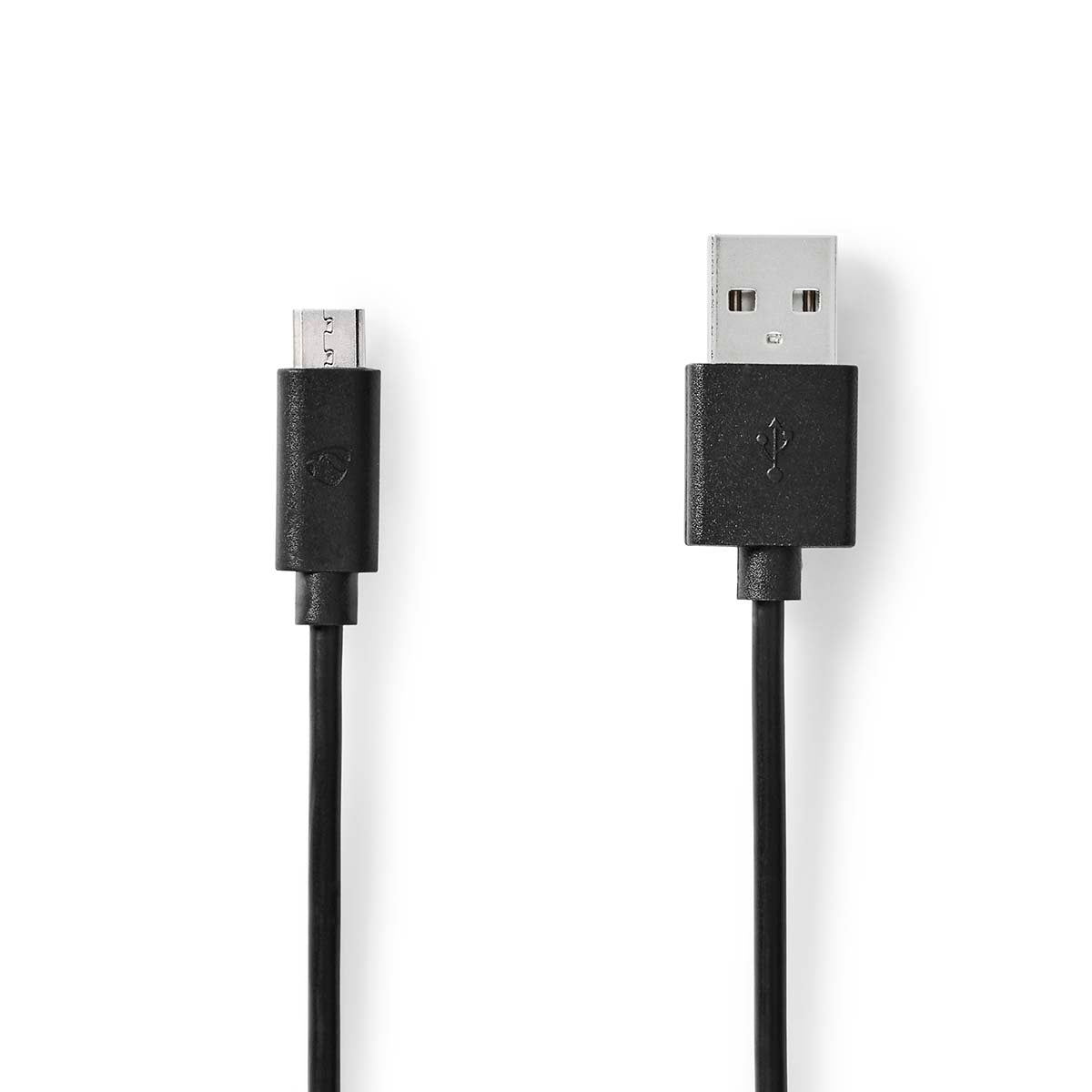 USB cable | USB 2.0 | USB-A Male | USB Micro-B Male | 10 W| 480 Mbps | Nickel Plated | 3.00 m | Round | PVC | Black | Label