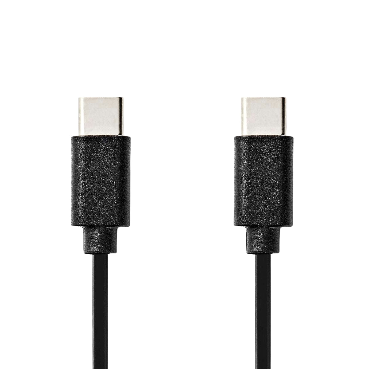 USB cable | USB 2.0 | USB-C™ Male | USB-C™ Male | 60 W | 480 Mbps | Nickel Plated | 1.00 m | Round | PVC | Black | Label