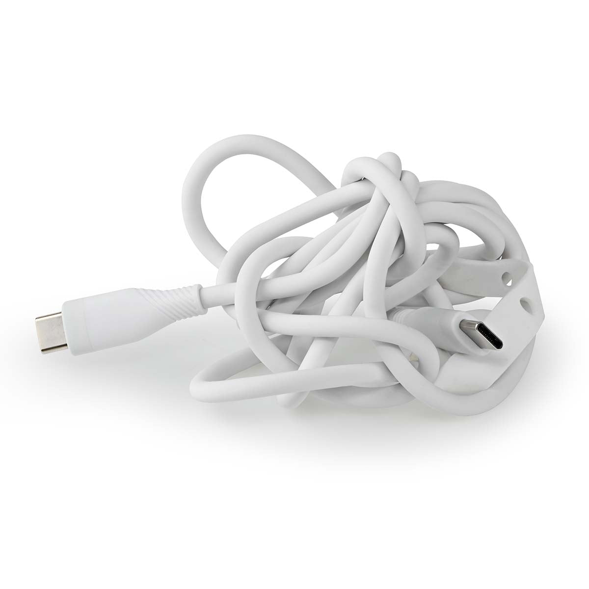 USB cable | USB 2.0 | USB-C™ Male | USB-C™ Male | 60 W | 480 Mbps | Nickel Plated | 1.50 m | Round | Silicone | White | Box