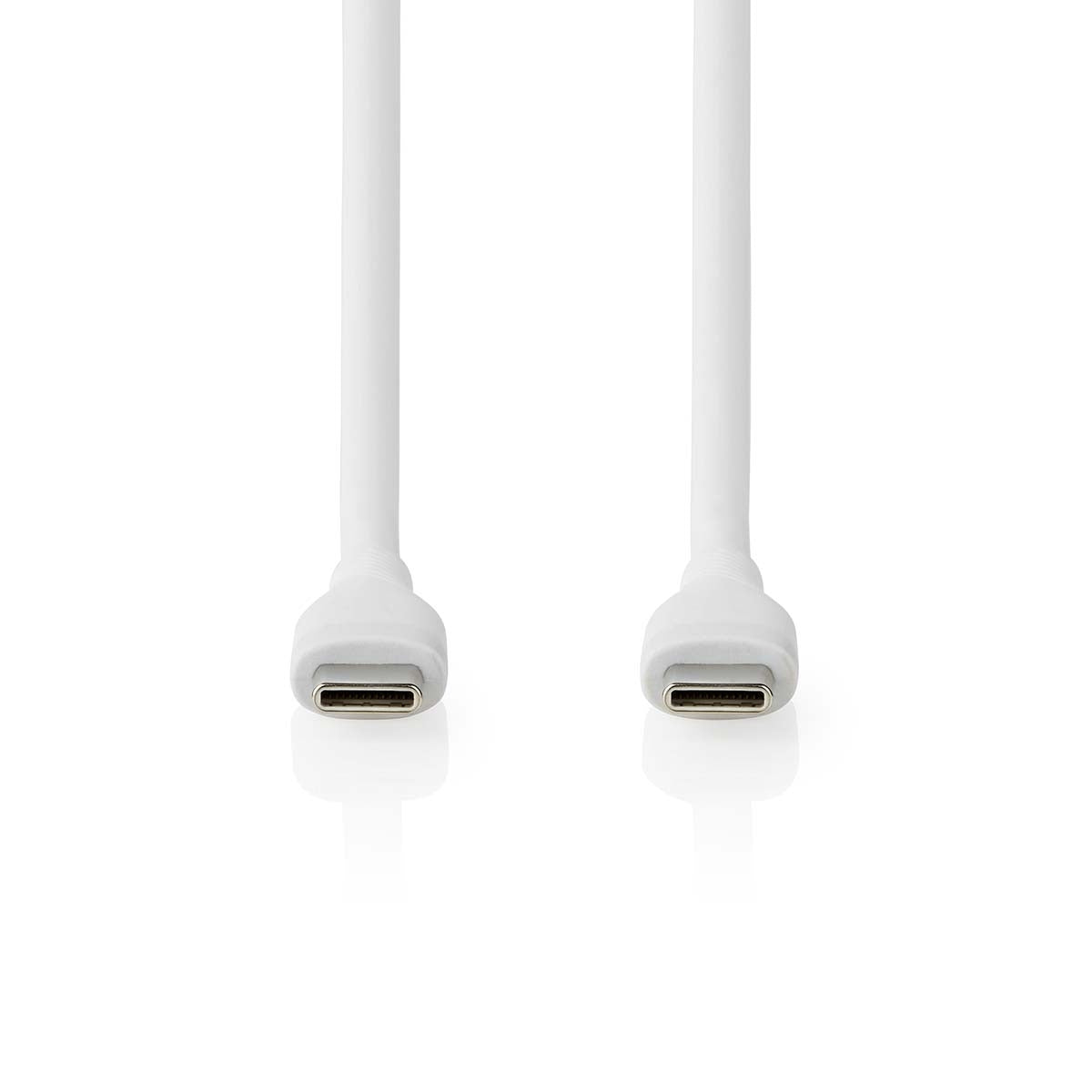 USB cable | USB 2.0 | USB-C™ Male | USB-C™ Male | 60 W | 480 Mbps | Nickel Plated | 1.50 m | Round | Silicone | White | Box