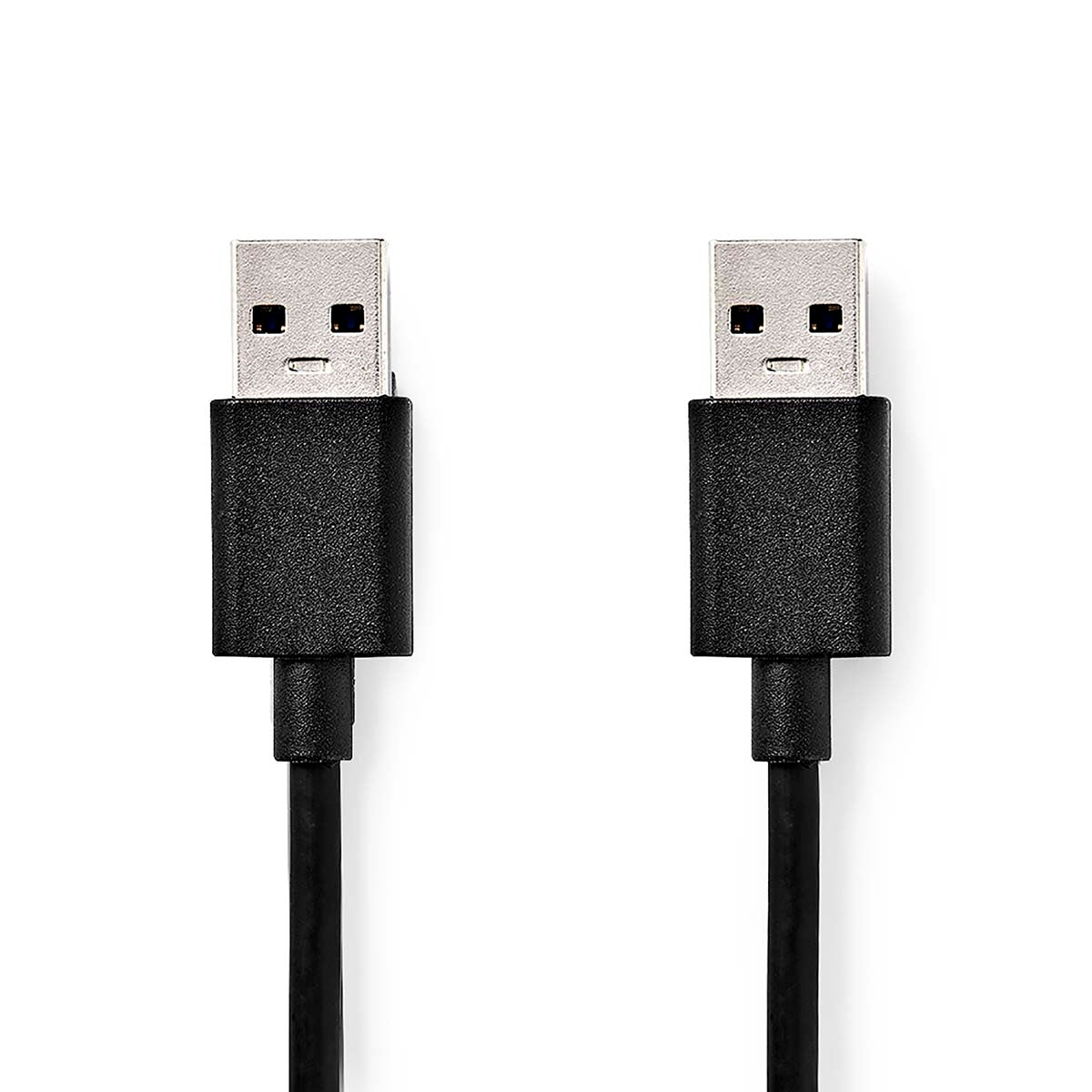USB cable | USB 3.2 Gen 1 | USB-A Male | USB-A Male | 5 Gbps | Nickel Plated | 1.00 m | Round | PVC | Black | Box