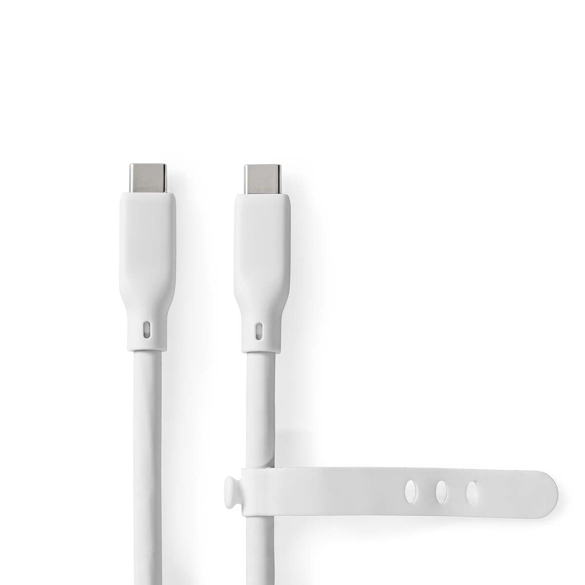 USB cable | USB 3.2 Gen 1 | USB-C™ Male | USB-C™ Male | 60 W | 4K@60Hz | 5 Gbps | Nickel Plated | 1.50 m | Round | Silicone | White | Box