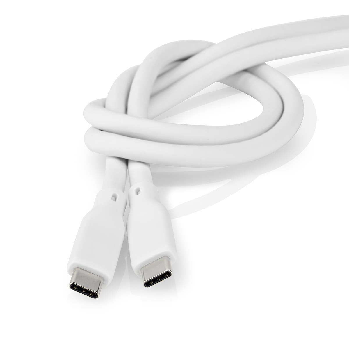 USB cable | USB 3.2 Gen 1 | USB-C™ Male | USB-C™ Male | 60 W | 4K@60Hz | 5 Gbps | Nickel Plated | 1.50 m | Round | Silicone | White | Box