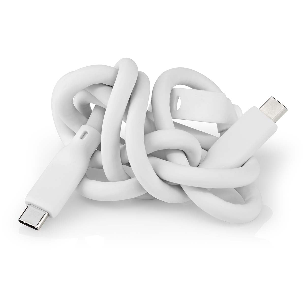 USB cable | USB 3.2 Gen 1 | USB-C™ Male | USB-C™ Male | 60 W | 4K@60Hz | 5 Gbps | Nickel Plated | 1.50 m | Round | Silicone | White | Box