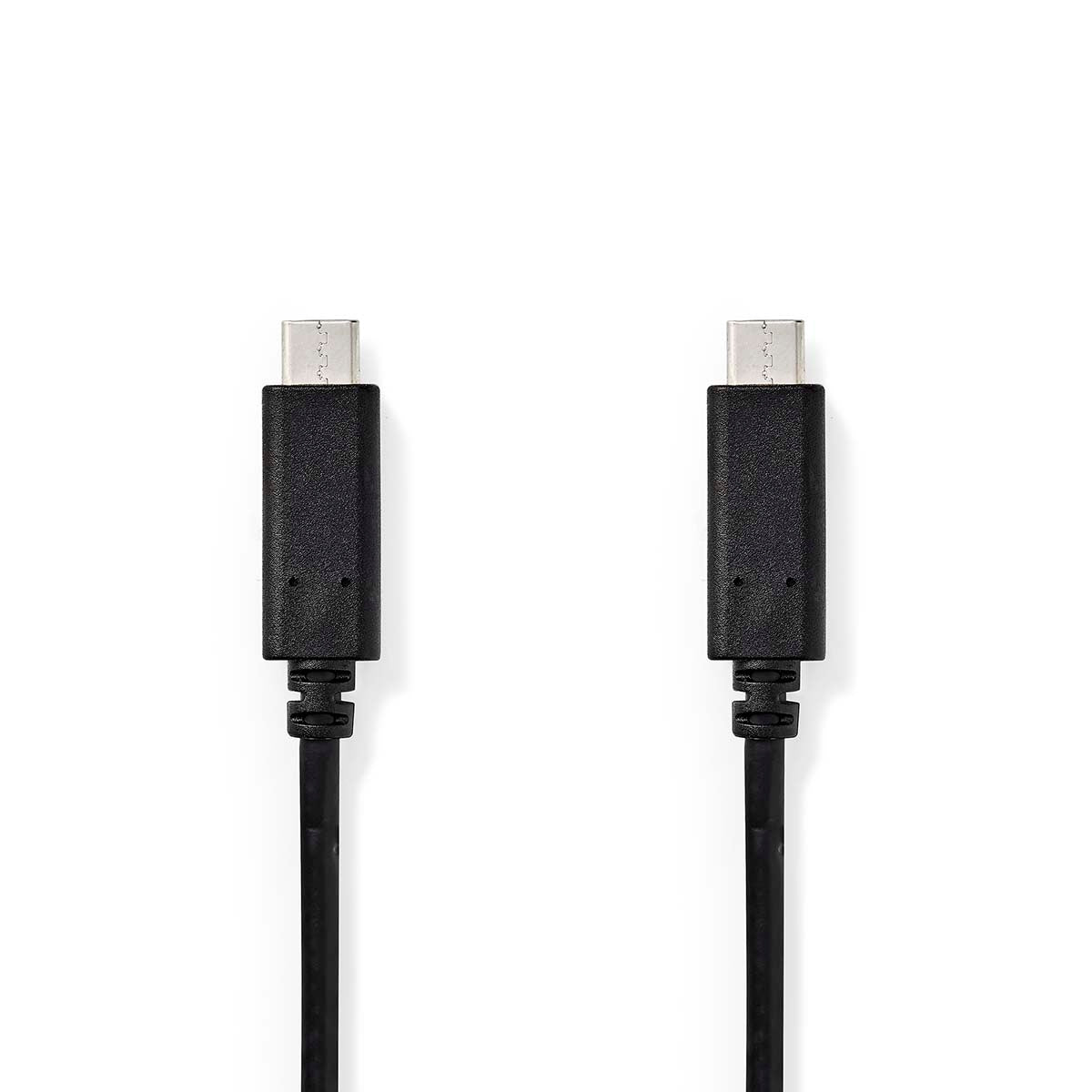 USB cable | USB 3.2 Gen 1 | USB-C™ Male | USB-C™ Male | 60 W | 4K@60Hz | 5 Gbps | Nickel Plated | 2.00 m | Round | PVC | Black | Box