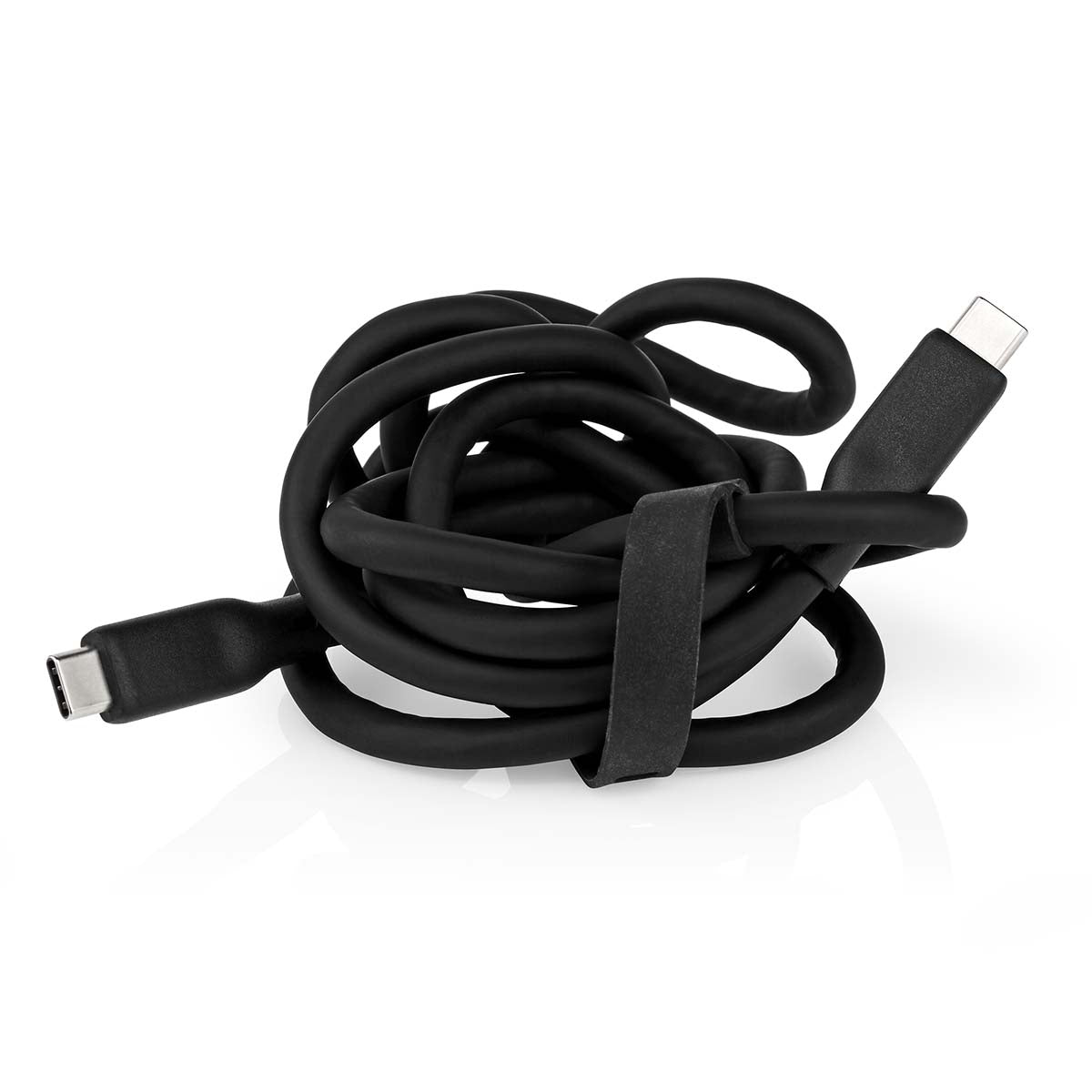 USB cable | USB 3.2 Gen 1 | USB-C™ Male | USB-C™ Male | 60 W | 8K@30Hz | 5 Gbps | Nickel Plated | 1.50 m | Round | Silicone | Black | Box