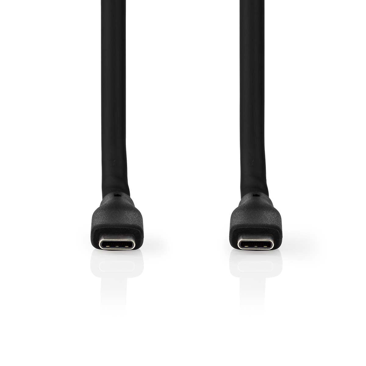 USB cable | USB 3.2 Gen 2 | USB-C™ Male | USB-C™ Male | 240 W | 8K@30Hz | 20 Gbps | Nickel Plated | 1.00 m | Round | Silicone | Black | Box