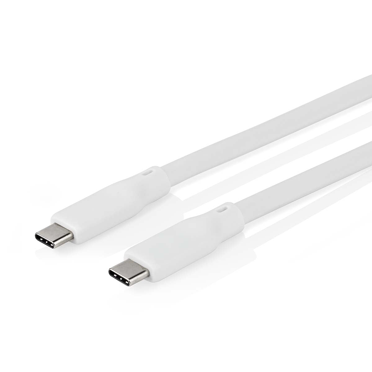 USB cable | USB 3.2 Gen 2 | USB-C™ Male | USB-C™ Male | 240 W | 8K@30Hz | 20 Gbps | Nickel Plated | 1.00 m | Round | Silicone | White | Box