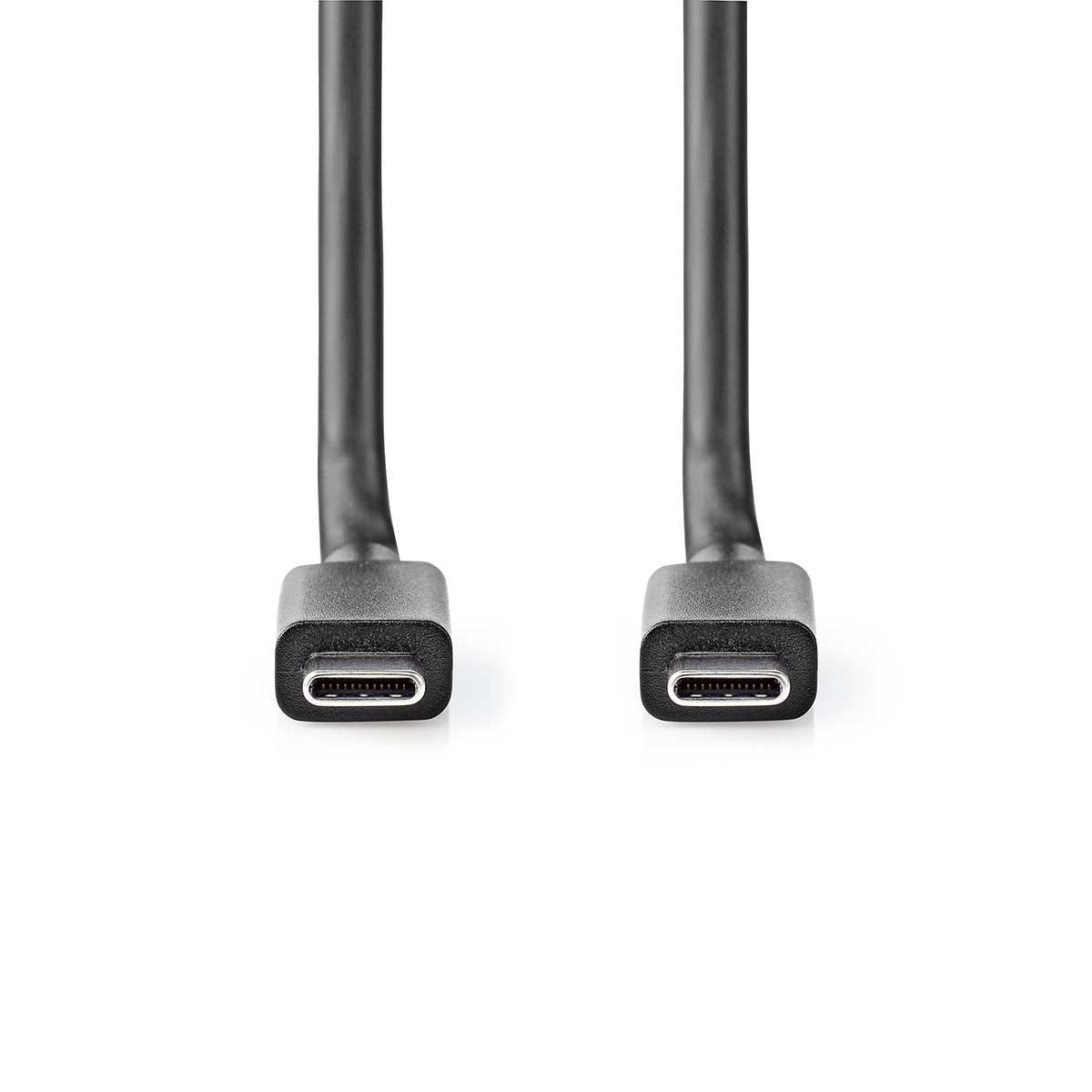 USB cable | USB 3.2 Gen 2x2 | USB-C™ Male | USB-C™ Male | 100 W | 4K@60Hz | 20 Gbps | Nickel Plated | 1.00 m | Round | PVC | Black | Label